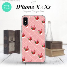 【iPhoneX】【スマホケース/スマホカバー】【アイフォンX】iPhoneX スマホケース カバー アイフォンX 花柄・バラ（K） ピンク nk-ipx-266【メール便送料無料】