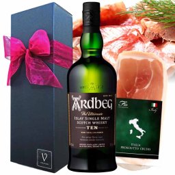 夏ギフト お中元 ワイン ギフト プレゼント ウイスキー おつまみ ギフト 【アードベッグ10年 700ml 生ハム1pack付 ギフトセット】生ハム３ヶ国 フランス、スペイン、イタリアからお好きに選択 ハム 切り落とし スライス ワイン おつまみ つまみ
