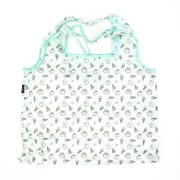 SNOOPY スヌーピー ショッピングバッグ グリーン アイスクリームファクトリーシリーズ エコバッグ 折りたたみバッグ