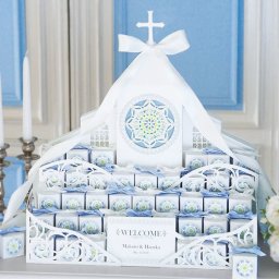 プチギフト ウェルカムボード ハートクッキー ホワイトグレース 42個セット 結婚式 ウェディング イベント ウェルカムスペース ウェルカムコーナー  かわいい 人気 お礼 お菓子 おしゃれ 二次会 名入れ