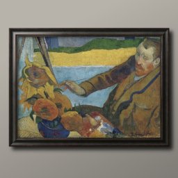 ポール ゴーギャン 向日葵を描くファン ゴッホ A3 サイズ ポスター アート おしゃれ 絵画 インテリア 北欧 イラスト マット紙 艶消し アートパネル 額 フレーム デザイン 壁掛け ギフト 新築祝い ディスプレイ 引越し祝い　新生活　空間デザイン 