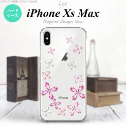 iPhoneXsMax iPhone XS Max スマホケース ハードケース 花柄 カット ピンク メンズ レディース nk-ixm-076