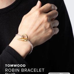 トムウッド TOM WOOD Robin Bracelet Duo BSG080NZ01S925/9K / 100911 ロビン ブレスレット デュオ メンズ レディース アクセサリー シルバー 925 9K ゴールド ジュエリー ギフト プレゼント お祝い 記念 6.5inch 7.0inch 7.7inch ユニセックス ブランド ブレス