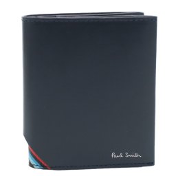 ポールスミス Paul Smith 二つ折り財布 折り畳み 小銭入付き M1A7632 LTRISI 47 BLUE ネイビー系