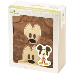 吸水速乾 タオル ギフトセット キャラクター ヘアドライタオル バスタオル スケーター skater SET1071 ミッキーマウス ミッキー Mickey 男の子 女の子【子供 こども 子ども キッズ プレゼント 海 プール】