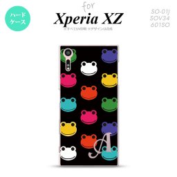 【SO01J】【スマホケース/スマホカバー】【エクスペリア XZ 】SO01J スマホケース XPERIA XZ ケース エクスペリア XZ  イニシャル カエル・かえる （A） nk-so01j-161ini【メール便送料無料】