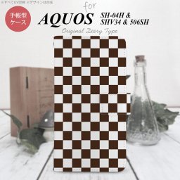 【手帳型 スマホ カバー ケース】【SHV34】【アクオス セリエ】手帳型 ケース SHV34 スマホ カバー AQUOS SERIE アクオス スクエア 茶 nk-004s-shv34-dr032【メール便送料無料】