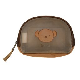 ミッフィー miffy ボリス シェル型メッシュポーチ (ブラウン)