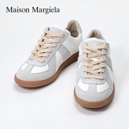 メゾン マルジェラ MAISON MARGIELA S58WS0109 P1895 スニーカー レディース シューズ ジャーマントレーナーシューズ シンプル カジュアル レザー 靴 通勤 通学 ブランド おしゃれ プレゼント ギフト T1016 オフホワイト 22.5～24cm
