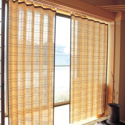 天然竹すだれカーテン 小2本組 幅100cm 丈168cm 孟宗竹 すだれ 室内 アコーディオンカーテン　送料無料