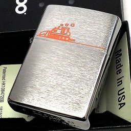 ZIPPO ライター 重機 シルバーサテン ジッポ オレンジ レーザー彫刻 かわいい シンプル 銀 おしゃれ 可愛い メンズ ギフト プレゼント レディース