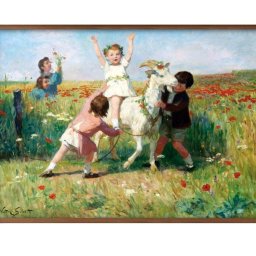 ヴィクトール ジルベール 遊び時間 A3 サイズ ポスター アート おしゃれ 絵画 インテリア 北欧 イラスト マット紙 艶消し アートパネル 額 フレーム デザイン 壁掛け ギフト 新築祝い ディスプレイ 引越し祝い　新生活　空間デザイン 