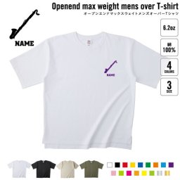 バスクラリネット  名入れオーバーサイズTシャツ ビッグシルエット ゆったり イージーフィット ワイドフィット メンズ サイジング