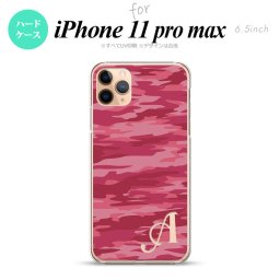 iPhone11ProMax iPhone11pro max スマホケース ハードケース タイガー 迷彩 A ピンク +アルファベット メンズ レディース nk-i11pm-1162i