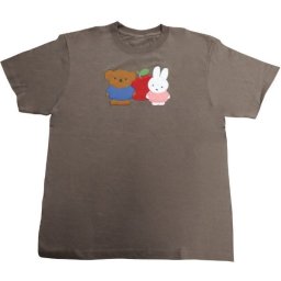 ミッフィー ｍiffy Ｔシャツ　miffy&Boris  ブラウン Mサイズ