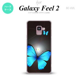 Galaxy Feel 2 ギャラクシー フィール 2 SC-02L スマホケース カバー ハードケース バタフライ・蝶（B） 黒 nk-sc02l-214[スマホ,スマホケース,スマホカバー,ケース,カバー,ジャケット]