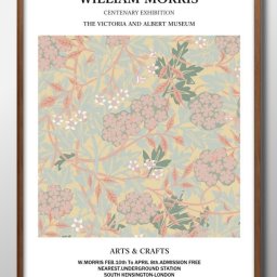 ウィリアム モリス オリジナル商品 A3 サイズ ポスター アート おしゃれ 絵画 インテリア 北欧 イラスト マット紙 艶消し アートパネル 額 フレーム デザイン 壁掛け ギフト 新築祝い ディスプレイ 引越し祝い　新生活　空間デザイン 