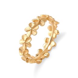 FREE STYLE レディースリング プルメリア ハワイアンジュエリー リング シルバー レディースアクセサリー 女性 リング・指輪 記念日 プレゼント ギフト シンプル フリースタイル FSHR006YG 【送料無料】