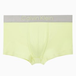 カルバンクライン：REFINED ローライズボクサーパンツ (ペールライムイエロー)[ボクサーパンツ/ 男性下着/ メンズインナー/人気ブランド/おすすめギフト/誕生日プレゼント/メンズファッション]