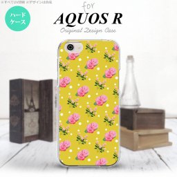 【SH03J】【スマホケース/スマホカバー】【アクオス R】SH03J スマホケース AQUOS R SH-03J カバー アクオス R 花柄・バラ 黄(A) nk-sh03j-242【メール便送料無料】
