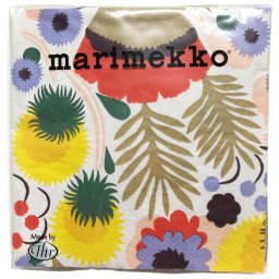 マリメッコ marimekko ペーパーナプキン 紙ナプキン ランチサイズ 20枚 730700 PIKKUKELLUKKA ピックケッルッカ 花柄 マルチカラー