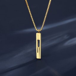 ネックレス レディース 石なし ステンレス イエローゴールド tn21022107