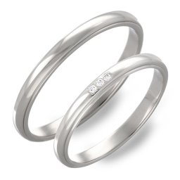 プラチナマリッジリング Honey Bride ~Orange~ ペア カップル お揃い 誕生日プレゼント ギフト