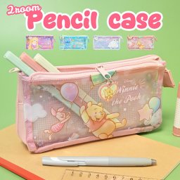 クリア 筆箱 ディズニーキャラ DISNEY フラットペンケース かわいい 女の子 新作 ポケット パステル ファンシー マチあり 小学生 女子中学生 女子高校生 大人 ポーチ ファスナー 整理 収納 仕切り 仕分け 文房具 ペン おしゃれ カラフル プレゼント ギフト 贈り物