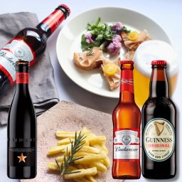 ビール 3本 おつまみ ギフト ローズマリー国産ポテト バドワイザー イネディット ギネス 330ml メッセージ無料 誕生日 プレゼント
