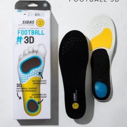シダス SIDAS 3D FOOTBALL インソール メンズ レディース シューズ フットボール 3D ナローカット 中敷き 衝撃吸収 高性能 安定感 サポート サッカー フットサル ラグビー　姿勢改善 軽量 負担軽減 けが予防 315518000 ブラックマルチ XS～XL
