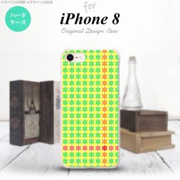 iPhone7 iPhone8 スマホケース ハードケース 花十時 緑 黄色 メンズ レディース nk-ip8-1356
