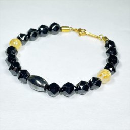 【高級ルチル】 一点物［トップのイニシャルを選べます］磁気ヘマタイト カットターコイズ ネックレス プロスポーツ選手も愛する アクセサリー 肩こり解消にも期待 天然石 ブレスレット 京海堂 jni2 還暦祝い 長寿祝い パワーストーン