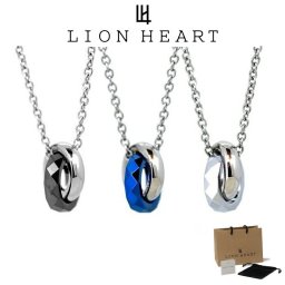 ライオンハート ネックレス メンズ LH-1 【WEB限定】スタッド ダブルリング ネックレス サージカルステンレス LH-03NE0075 LION HEART つけっぱなし ステンレス アレルギーフリー クリスマス 誕生日 プレゼント ギフト 彼氏 ブランド 人気 ランキング