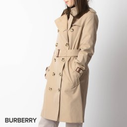 バーバリー BURBERRY 8045774 コート レディース アウター トレンチコート ケンジントン スプリングコート コート丈 ロング KENSINGTON ミッドレングス AW 秋冬 A1366 ハニー 4 6 8 10