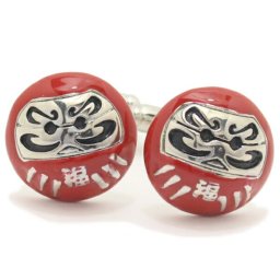 福 だるま ダルマ カフス カフリンクス カフスボタン スーツアクセサリー専門店 誕生日 プレゼント プチギフト おしゃれ カフスマニア