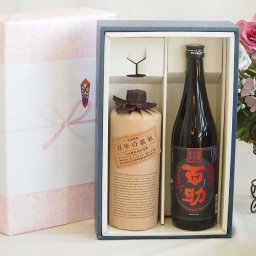 本格麦焼酎贈り物ギフトボックスセット 麦焼酎百年の孤独40°(宮崎県)720ml麦焼酎高精白 百助25°(大分県)720ml