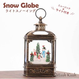 スノーイング スノードーム 光る 動く スノーマン 雪だるま トレイン Snow Globe Christmas Xmas インテリア 店舗 ユニーク