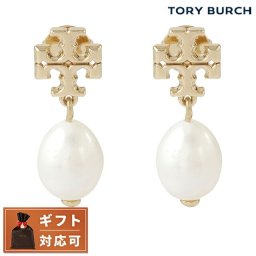 トリーバーチ Tory Burch 65156-709 キラ パール ドロップ ピアス ダブルT ロゴ ゴールド レディース アクセサリー