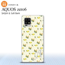 SHG04 SHG04 ZERO6 AQUOS zero6 スマホケース ソフトケース 花柄 バラ ドット 小 黄 +アルファベット メンズ レディース nk-zero6-tp251i