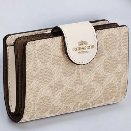 コーチ 二つ折り財布 レディース ブランド COACH シグネチャー CW786 IMXDM 1 サンド