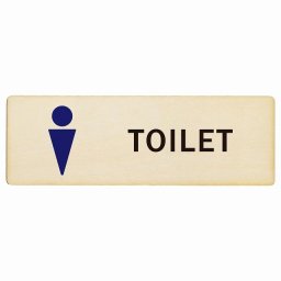 トイレ プレート 木製 男 Dタイプ 長方形 27x9cmドア サインプレート ピクトサイン トイレマーク表示 案内 注意 施設 御手洗 TOILET おしゃれ シンプル 安全対策