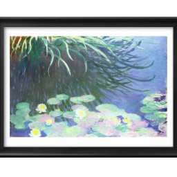 クロード モネ 睡蓮と水面に映る草 A3 サイズ ポスター アート おしゃれ 絵画 インテリア 北欧 イラスト マット紙 艶消し アートパネル 額 フレーム デザイン 壁掛け ギフト 新築祝い ディスプレイ 引越し祝い　新生活　空間デザイン 