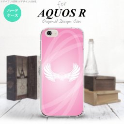 【SH03J】【スマホケース/スマホカバー】【アクオス R】SH03J スマホケース AQUOS R SH-03J カバー アクオス R 翼(光) ピンク nk-sh03j-464【メール便送料無料】