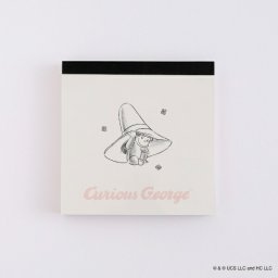 おさるのジョージ メモパッド・スクエア（hat） 文具 日本製
