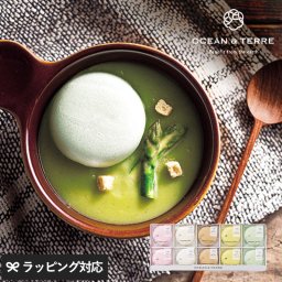 OCEAN ＆ TERRE 北海道 野菜スープMONAKAセットE NR-00676 野菜スープ最中 もなか/プチ ギフト/かわいい/贈り物 甘くないもの/おしゃれ/内祝い/返礼品/母の日 2025 プレゼント ギフト 花以外 実用的 メッセージカード/