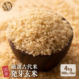 雑穀 雑穀米 国産 発芽玄米 4kg(400g×10袋) 徳用サイズ 無添加 無着色 送料無料 ダイエット食品 置き換えダイエット