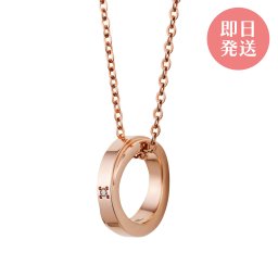 【送料無料】 レディースネックレス ステンレス キュービックジルコニア クロス ベビーリング  ピンク サージカルステンレス316L アレルギーフリー ブランド おしゃれ アクセサリー ジュエリー white clover ホワイトクローバー 誕生日 記念日 プレゼント ギフト 即日発送