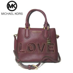 マイケルコース アウトレット Michael Kors ハンドバッグ 35H8GAFM2L レザー メッセンジャー MD MESSENGER / MERLOT(ワイン系)【レディース】