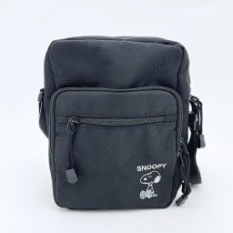 スヌーピー ミニショルダーバッグ ブラック SNOOPY