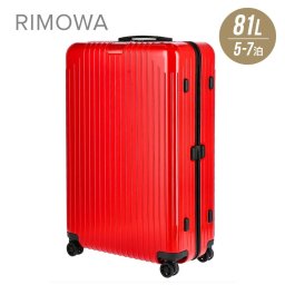 リモワ RIMOWA 823.73.65.4 キャリーバッグ エッセンシャル ライト チェックイン ESSENTIAL LITE Check-In L スーツケース ビジネス メンズ レディース バッグ 旅行 出張 海外 国内 日帰り 宿泊 キャリーオン 4輪 レッド 81L 1週間 7泊 ss22  